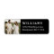 Simple Black Wedding Photo Return Address
