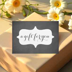 Simple Black White Business Gift Certificate