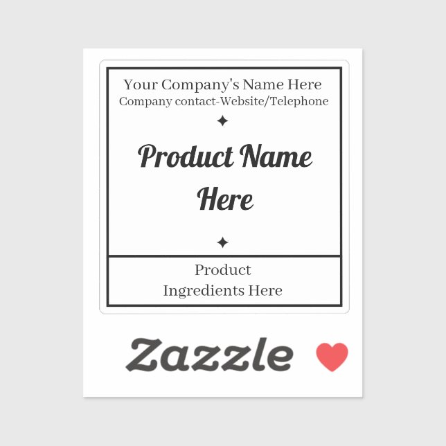 Simple Black White Editable Custom-Cut Vinyl (Sheet)
