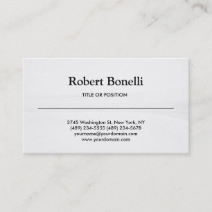 Simple Black White Grey Business Card