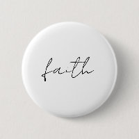 Simple Black White Hand Written Faith Art
