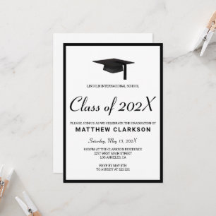 Simple Black & White Invitation