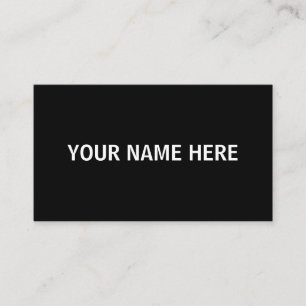 SIMPLE BLACK WHITE MINIMAL SCRIPT HANDWRITTEN BUSINESS CARD