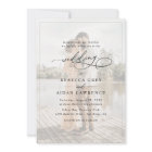 Simple Black & White Overlay Photo Wedding