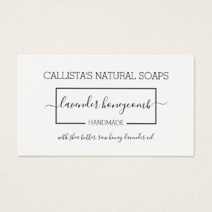 Simple Black White Soap Packaging Product Label