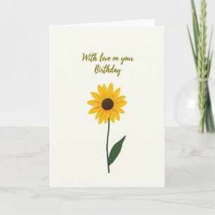 Simple Bloom Birthday Card