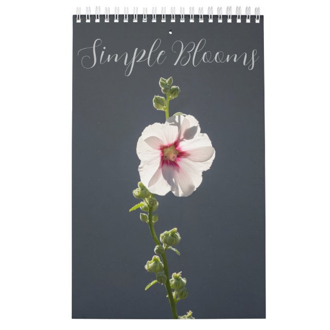 Simple Blooms floral photography collection  Calendar (Cover)