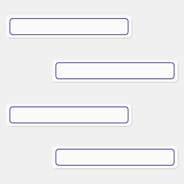 Simple Blue and White Blank Border Template (Group)