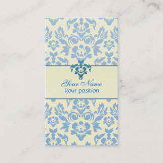 Simple Blue and White Business Cards
