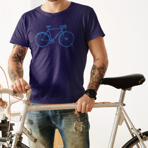 Simple Blue Bike  T-Shirt