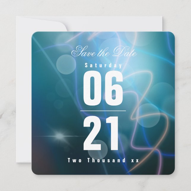 Simple Blue Bokeh Background & Typography (Front)
