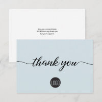 Simple Blue Business Customer Appreciation