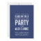 SIMPLE BLUE CLASS OF 2013 PARTY INVITATION