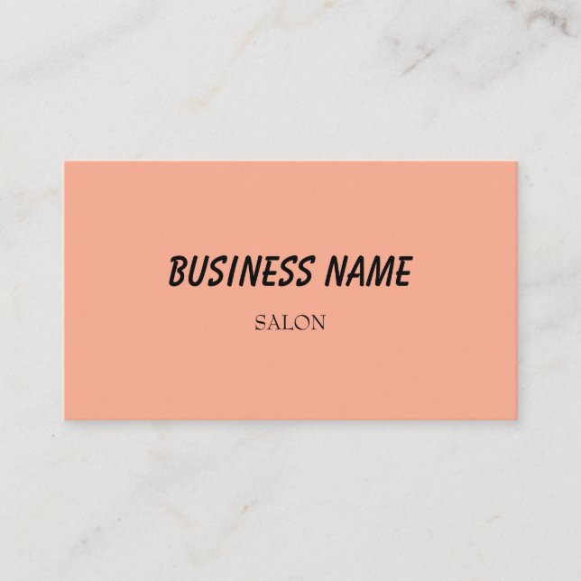simple blue green watercolor script modern busines business card (Front)
