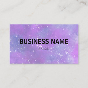simple blue green watercolor script modern busines business card