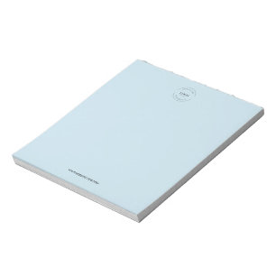 Simple blue Logo and website Promo Business  Notepad