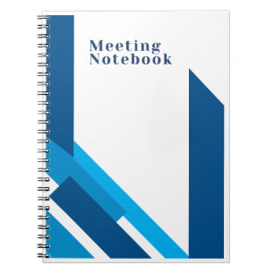 Simple Blue Meeting Notebook