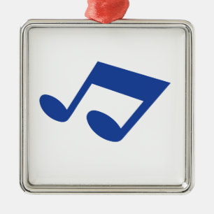 Simple blue note metal tree decoration