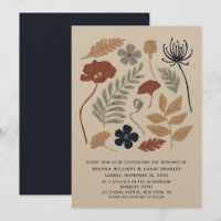 Simple Blue Redwood Flowers Floral Modern Wedding