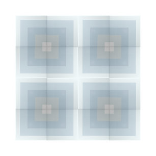Simple Blue Shades Quarter Square Shape Design Ceramic Tile