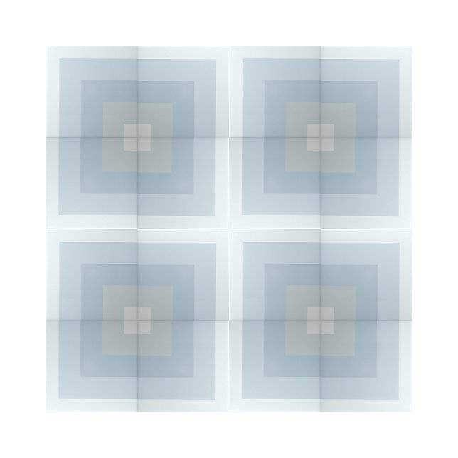 Simple Blue Shades Quarter Square Shape Design Ceramic Tile (shades of blue geometric pattern ceramic tiles)