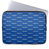 Simple Blue with Grey Name Pattern
