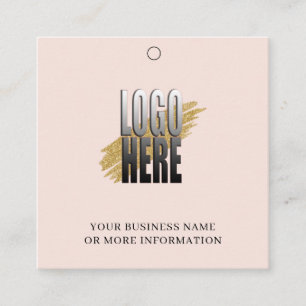 Simple Blush Logo Social Media Hanging Price Tag