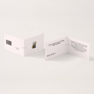 Simple Blush Logo UPC  Clothing Hang Price Tag 