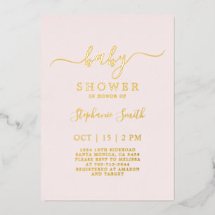 Simple Blush Pink Baby Shower real