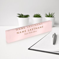 Simple Blush Pink Modern Light Elegant Girly Title