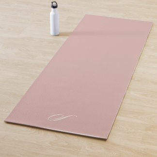 Simple Blush Pink Pastel Minimalist Exercise Yoga Mat