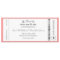 Simple Boarding Pass Save the Date Invitation