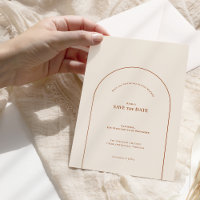 Simple Boho Arch Ivory Wedding