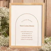 Simple Boho Arch Ivory Wedding This Candle Burns