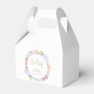 Simple Boho Cactus Desert Oh Baby Shower Favour Box