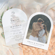 Simple Boho Minimalist Arch Photo Wedding