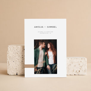 Simple Boho Minimalist Wedding Invitation