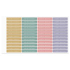 Simple Boho Rainbow Kids Waterproof Name