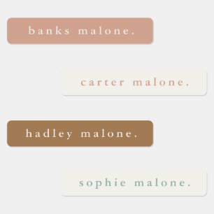 Simple Boho Rainbow Waterproof Name