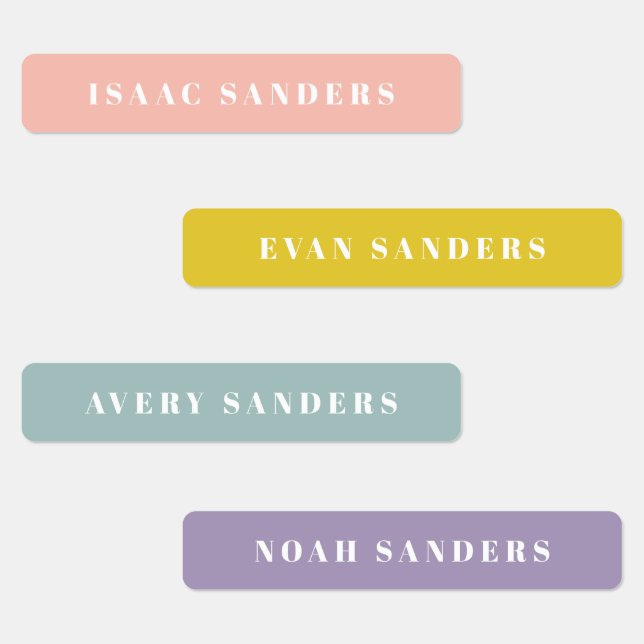 Simple Boho Rainbow Waterproof Name (Group)
