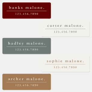 Simple Boho Rainbow Waterproof Name