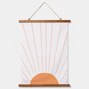 Simple Boho Sun Sunrise Hanging Tapestry