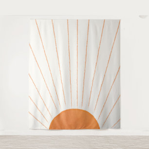 Simple Boho Sun Sunrise Tapestry