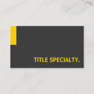 Simple Bold Amber Yellow Multiple Purpose Profile Business Card