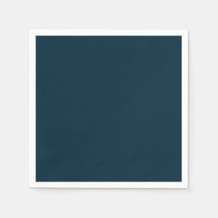 Simple Bold Dark Blue Party Napkin