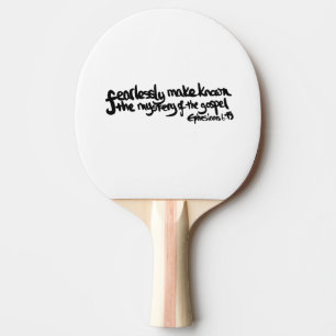 Simple Bold Faith Inspiration Quote Ping Pong Paddle