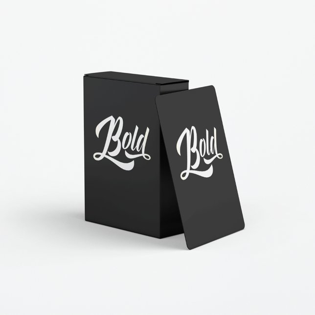 Simple Bold Hand Lettered Script  Playing Cards (Creator Uploaded)