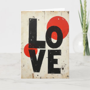 Simple Bold Love Card