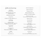Simple Bold Modern Catholic Wedding Program