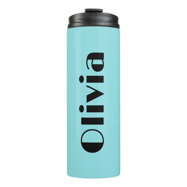 Simple Bold Retro Name Tumblers (Front)